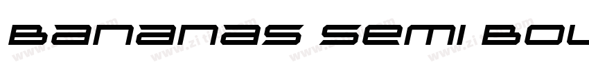 Bananas Semi Bold字体转换
